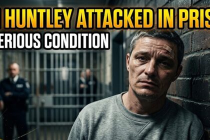 The high-security gates of HMP Frankland in Durham, where Ian Huntley was attacked.