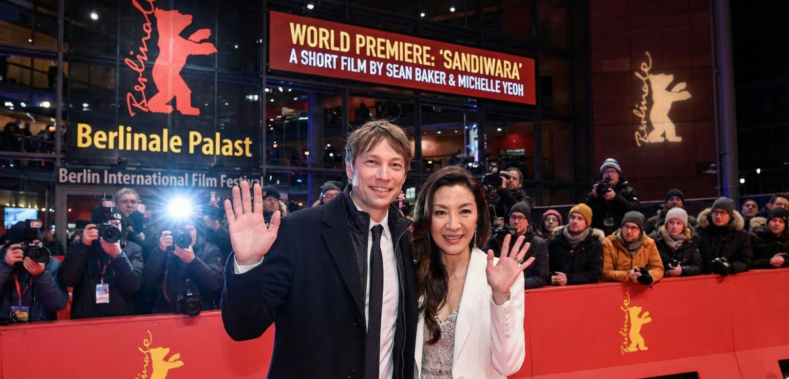 Michelle Yeoh wearing a black evening gown smiling at the 31st annual Screen Actors Guild Awards.