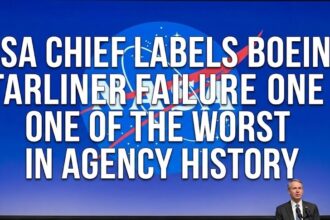 NASA Administrator Jared Isaacman speaking at a press conference regarding the Boeing Starliner mission.