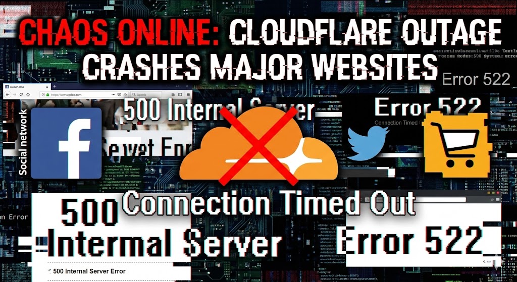 A laptop screen displaying a 403 Forbidden error message due to a server outage.