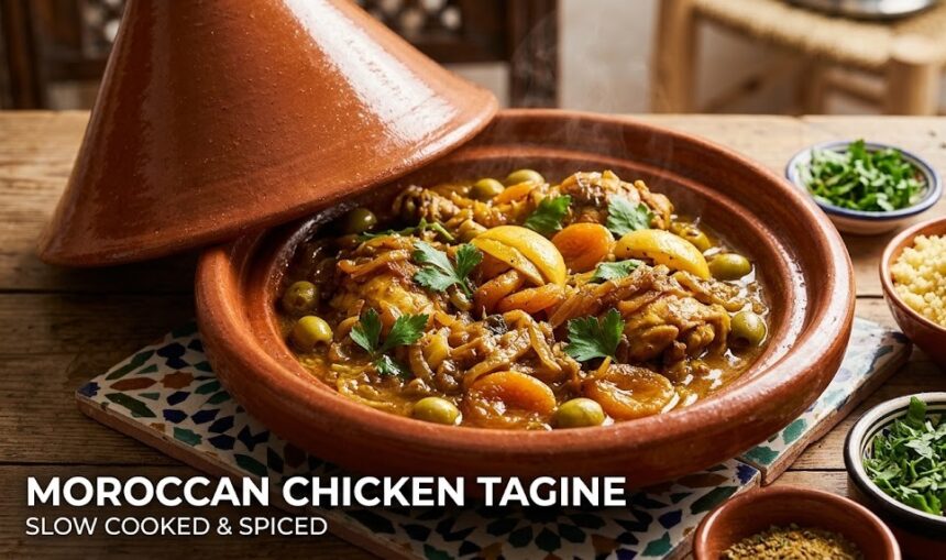 A flat-lay of three quick 30-minute meals: salmon, chicken stir-fry, and cacio e pepe pasta.