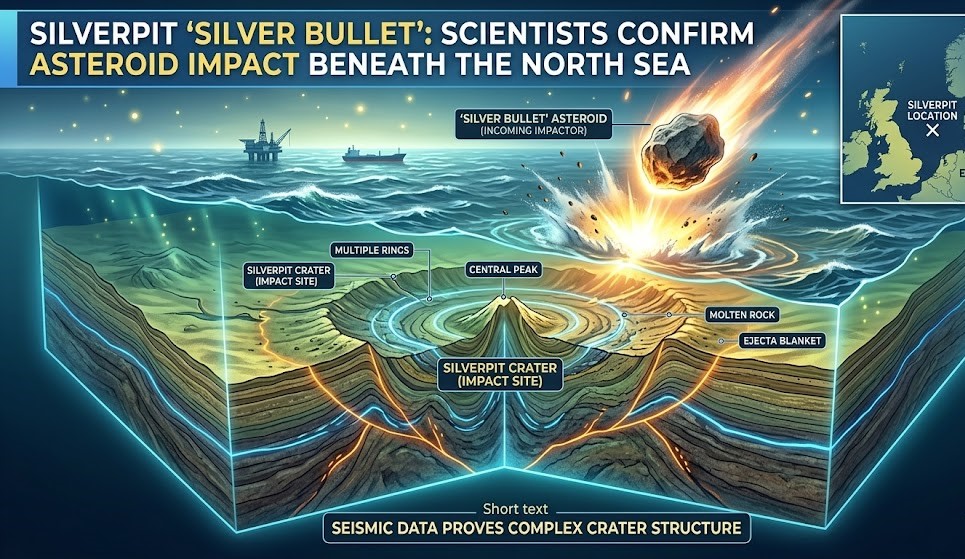 North Sea Asteroid Impact Confirmed: 330-Foot Tsunami Explained