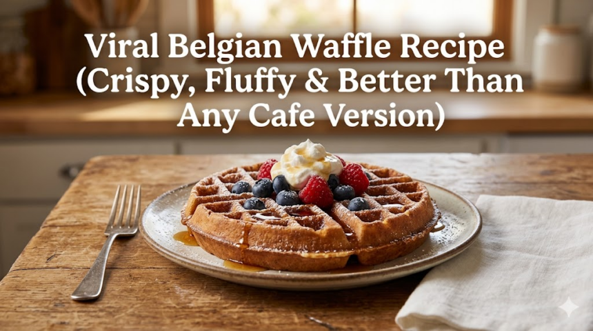Belgian waffle recipe