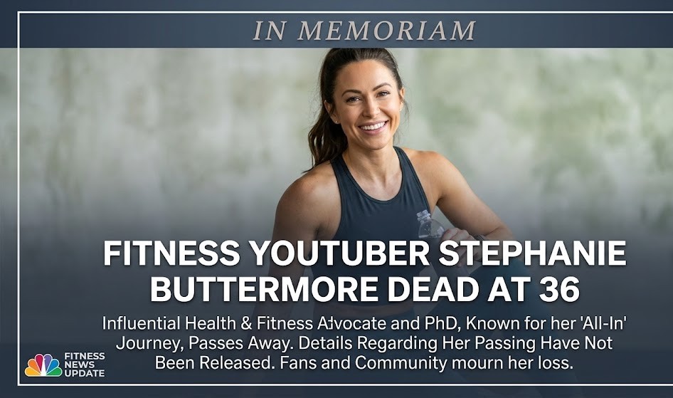 Fitness influencers Stephanie Buttermore and Jeff Nippard smiling warmly together in a gym setting.