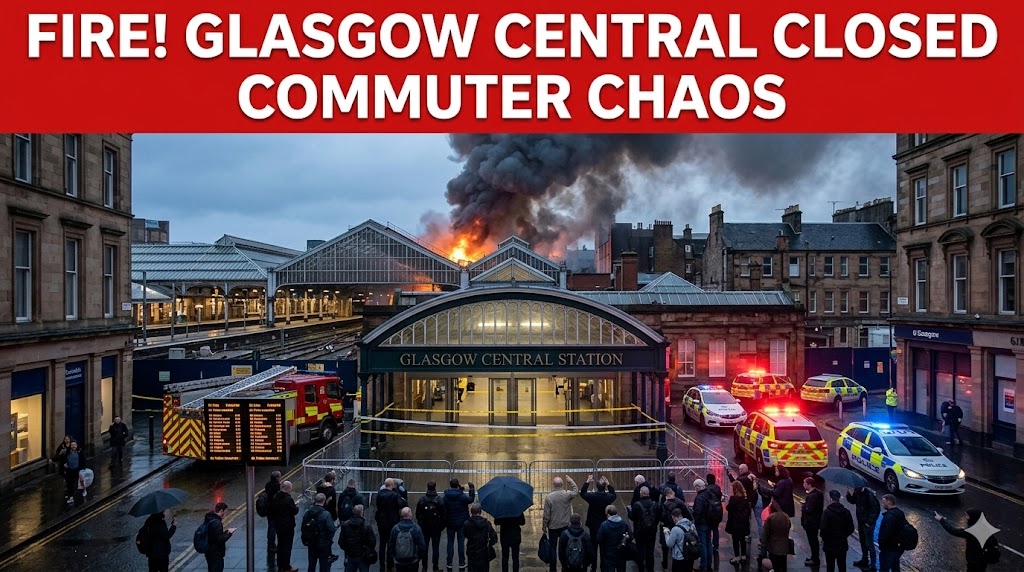 Glasgow Central Station Closed