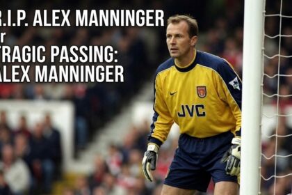 Former Arsenal and Austria goalkeeper Alex Manninger playing on the pitch in his football kit.