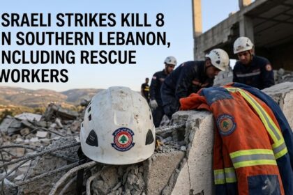 A digital map of southern Lebanon highlighting the "Yellow Line" buffer zone and the Qantara tunnel complex amidst ongoing kinetic activity.