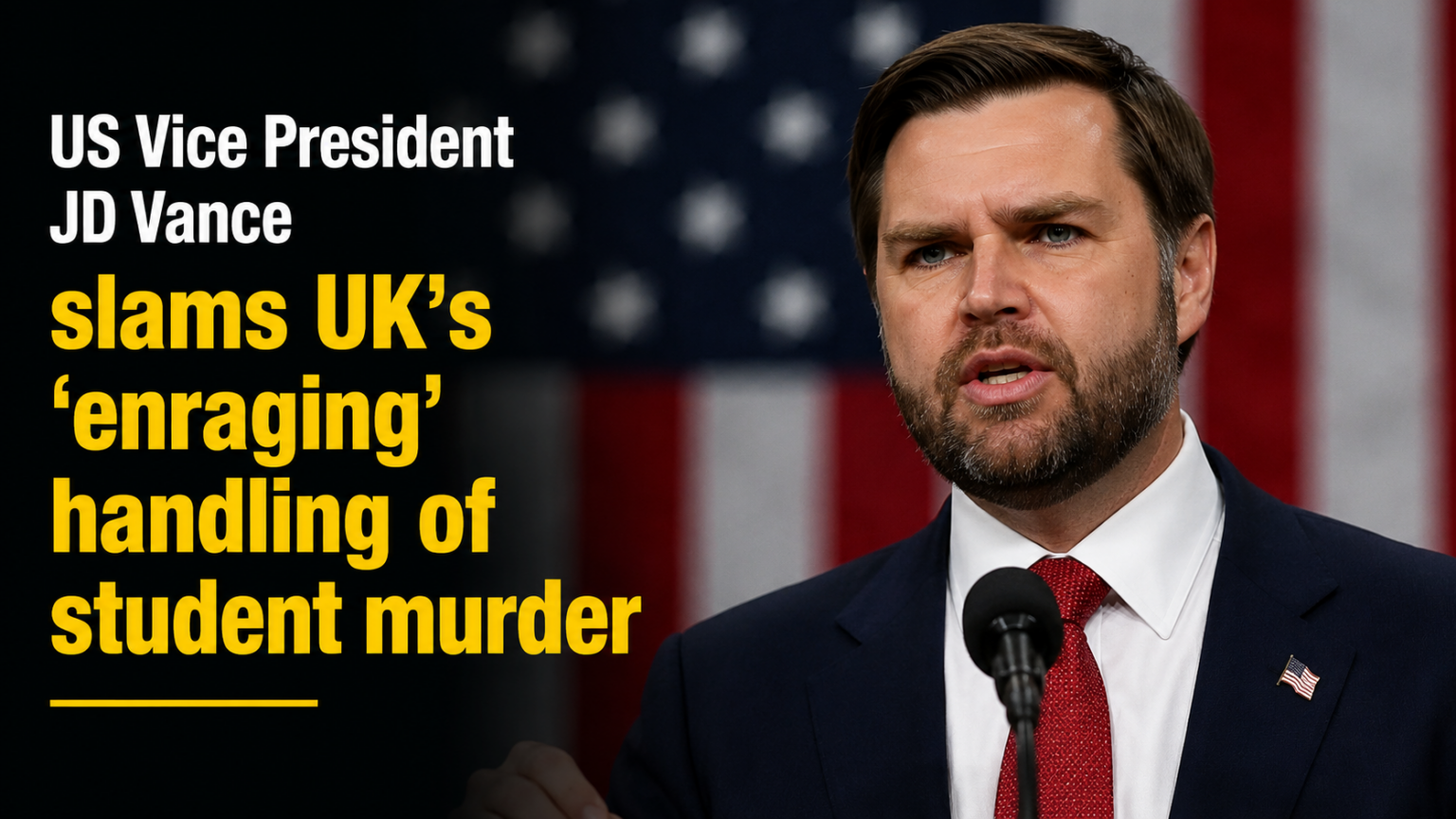 Composite image showing U.S. Vice President JD Vance and a generic representation of police oversight and investigative procedures.