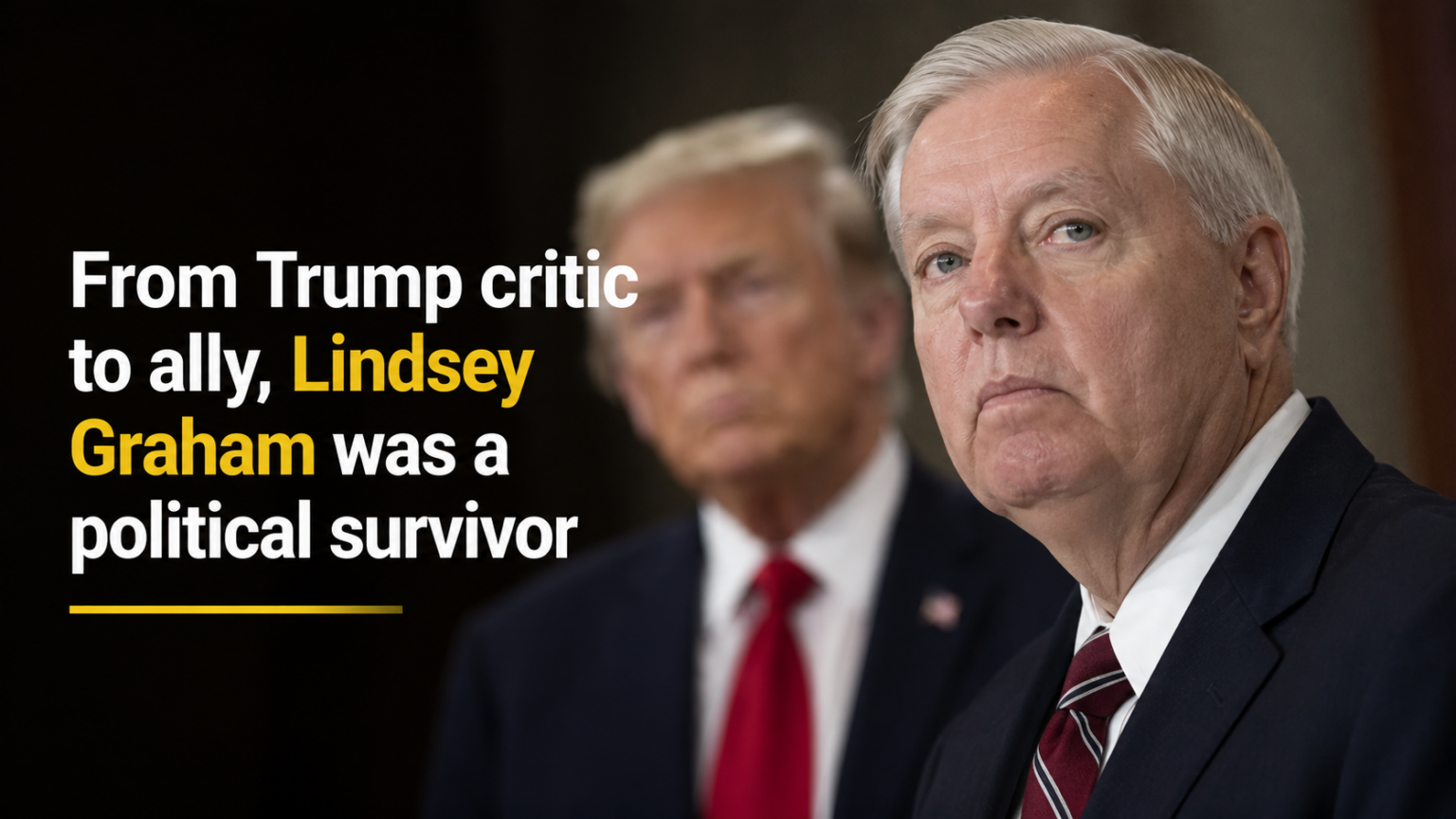 US Senator Lindsey Graham speaking passionately into a microphone at a political event.